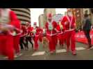 Thousands of Santas and elves race through Madrid