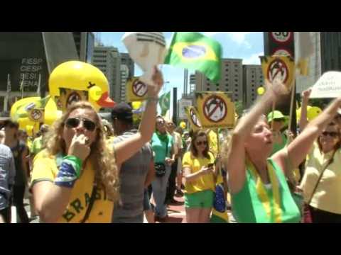 Brazilians take to streets, demand president's ouster