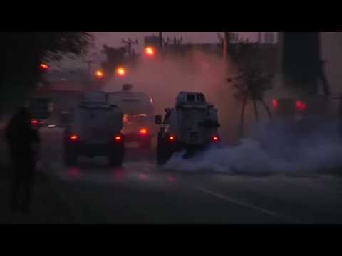 Riot police disperse Kurdish protesters
