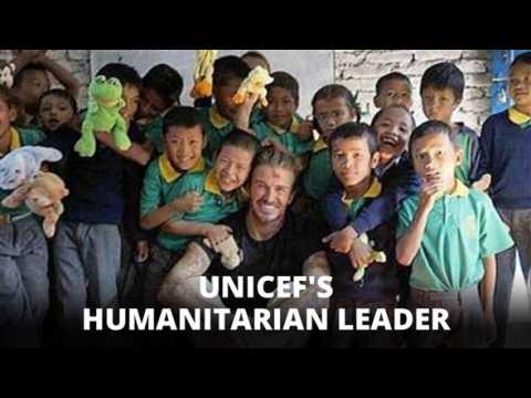David Beckham receives Humanitarian leadership award