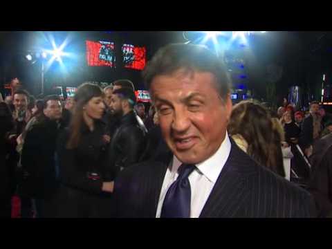 Stallone reacts to Golden Globes at premiere of 'Creed'