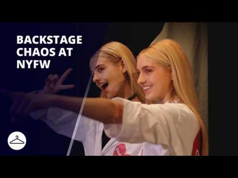 NYFW: Models, selfies and twins! Backstage at Desigual