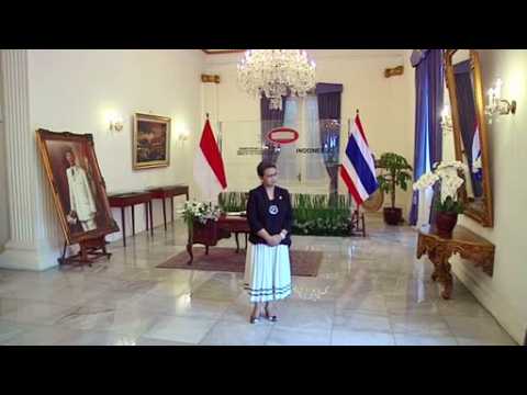 Thailand's foreign minister meets his Indonesian counterpart in Jakarta