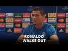 Ronaldo storms out ahead of AS Roma clash
