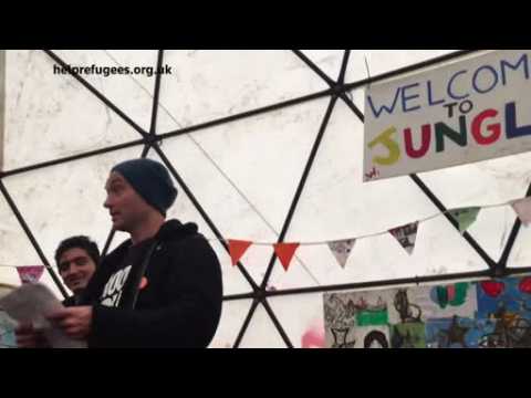 Actor Jude Law visits Calais "Jungle" camp, reads Jewish author's letter to Nazis