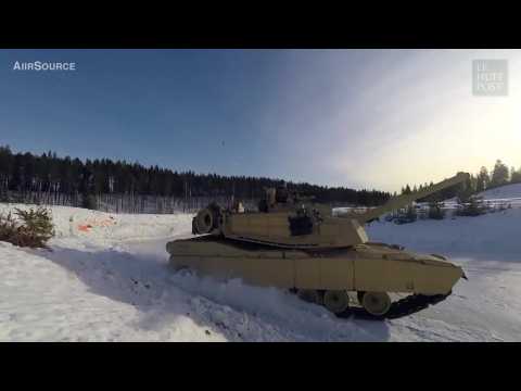 Des tanks américains font des dérapages dans les glaces norvégiennes