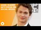 Ansel Elgort sings a different tune on Twitter