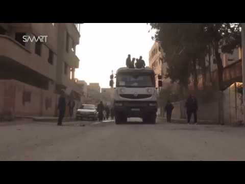 UN-led aid convoy reaches blockaded area of Damascus