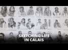 Life on paper: Sketch portraits from the Jungle, Calais