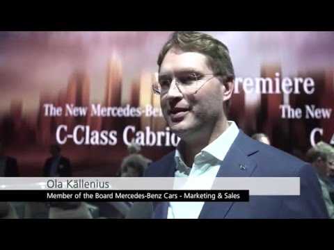 World Premiere Mercedes-Benz C-Class Cabriolet at Geneva Motor Show 2016 | AutoMotoTV