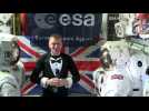 British Astronaut Tim Peake congratulates Brit Award winner Adele from Space