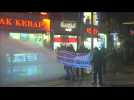 Riot police disperse protesters denouncing Ankara blast