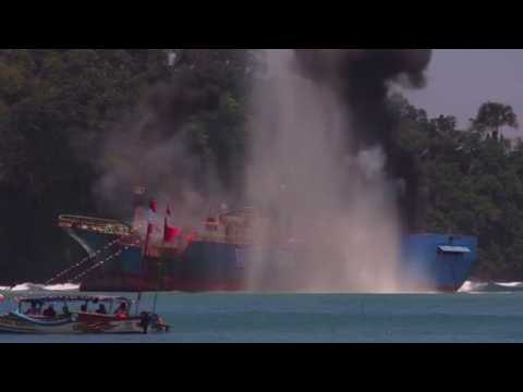 The last illegal toothfish poaching vessel sinks in Indonesia