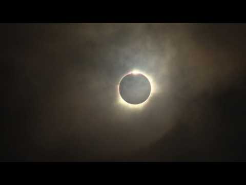 Total solar eclipse darkens skies in Indonesia