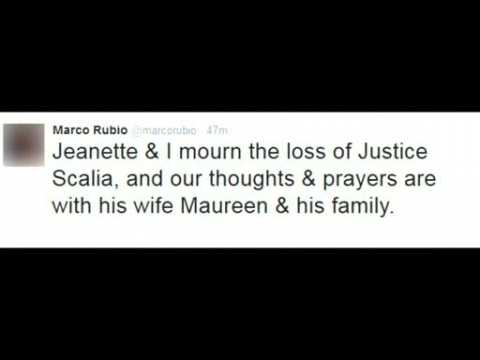 Presidential candidates react to Justice Scalia's death