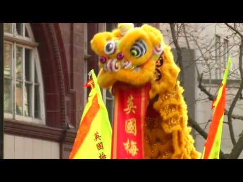 Thousands mark Lunar New Year in London