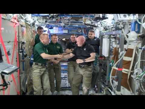 Change of command on space station
