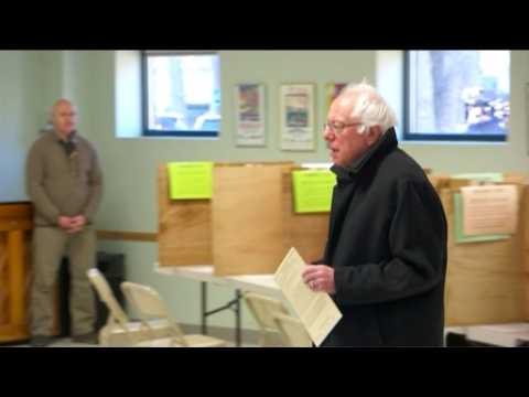 Sanders votes in Vermont