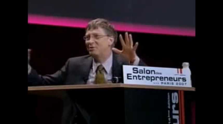 Illustration pour la vidéo Bill Gates au Salon des Entrepreneurs Paris 2007