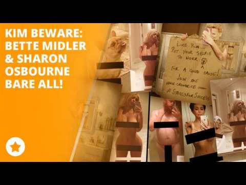 Bette Midler and Sharon Osbourne post own nude selfie