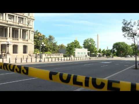 White House locekd down after shooting nearby