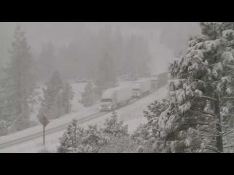 Northern California hit by late spring snow