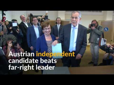 Austrian independent candidate Alexander van der Bellen beats far-right leader Norbert Hofer in presidential election