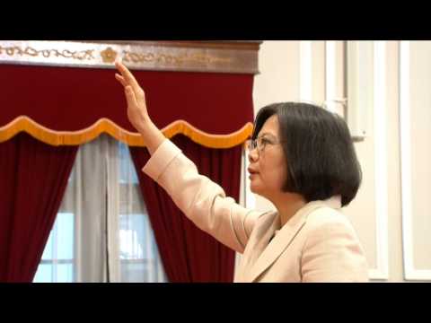 First female president takes office in Taiwan