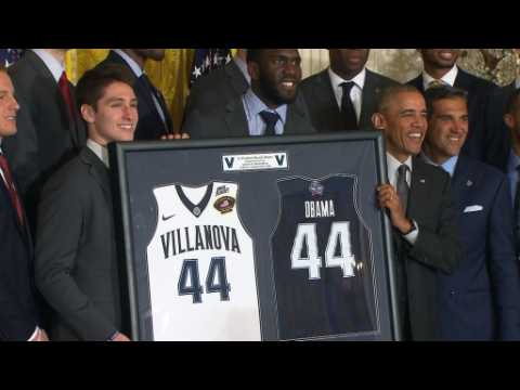 Obama welcomes NCAA champion Villanova to White House