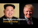 North Korea says it backs Donald Trump in U.S. election race