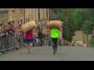 World woolsack carrying championships get underway in central England