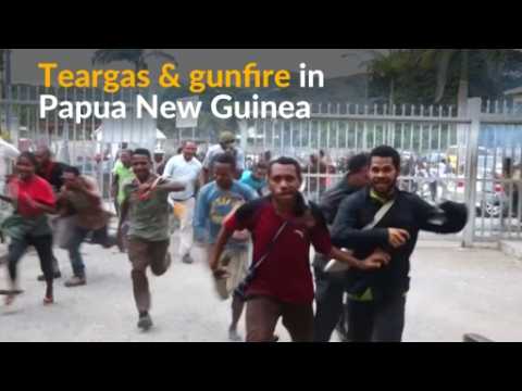 Dozens wounded as PNG police fire on protesters