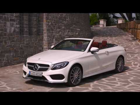 Mercedes-Benz C 300 Cabriolet Exterior Design in Diamond White Bright | AutoMotoTV