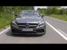 Mercedes-AMG C 63 S Cabriolet Selenite Grey Driving Video | AutoMotoTV