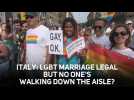 Italy is finally OK with same sex marriage, wait is it?