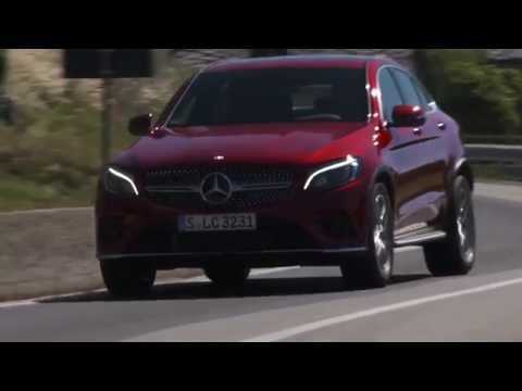 Mercedes-Benz GLC 350 d 4MATIC Coupe - Driving Video in Red Metallic Trailer | AutoMotoTV