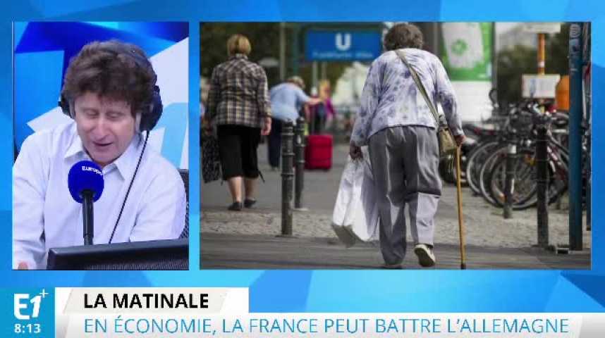 Illustration pour la vidéo Le match économique France-Allemagne pourrait tourner à l'avantage de la France