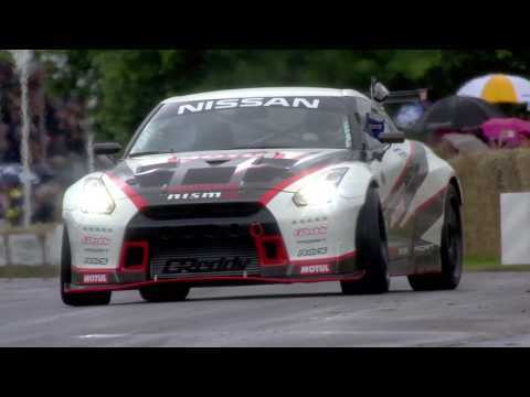 Nissan GT-R Guinness World Record Holder drifts at Festival of Speed | AutoMotoTV