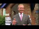 UKIP leader Nigel Farage votes in EU referendum