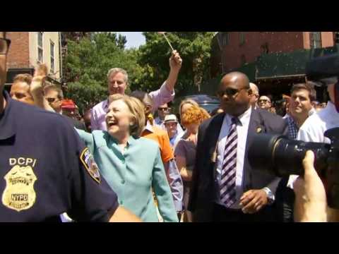 Hillary Clinton attends NYC gay pride parade