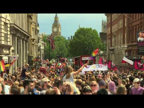 Thousands celebrate London's Gay Pride