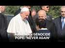 Pope Francis Armenian genocide memorial: 'never again'