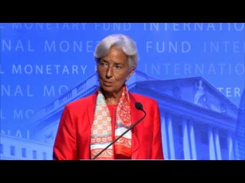 Lagarde says IMF will work to dampen volatility after Brexit