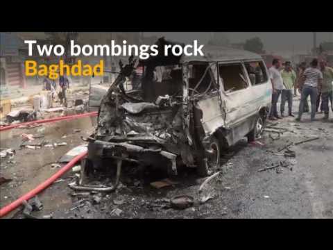 More than 22 dead, 70 wounded in Baghdad bombings