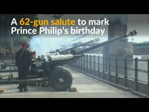 Gun salute marks Prince Philip's 95th birthday