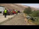 Two adults, four children killed in fiery California car crash