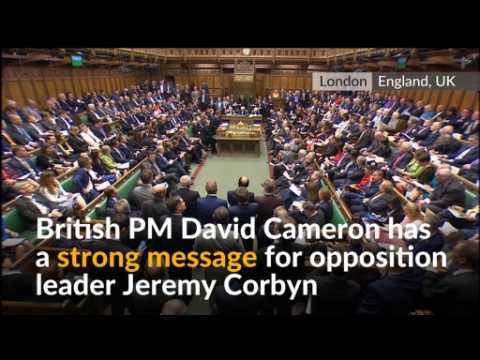 'For heaven's sake man, go!' UK's Cameron tells opposition leader
