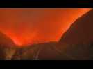 Wildfire spreading fast near Coalinga, California