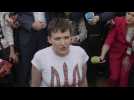 Freed pilot Savchenko arrives in Ukraine to hero's welcome - Label : AFPTV - First images - Category : News