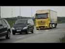 Daimler Trucks - Full braking at stationary obstacles - Active Brake Assist 4 | AutoMotoTV